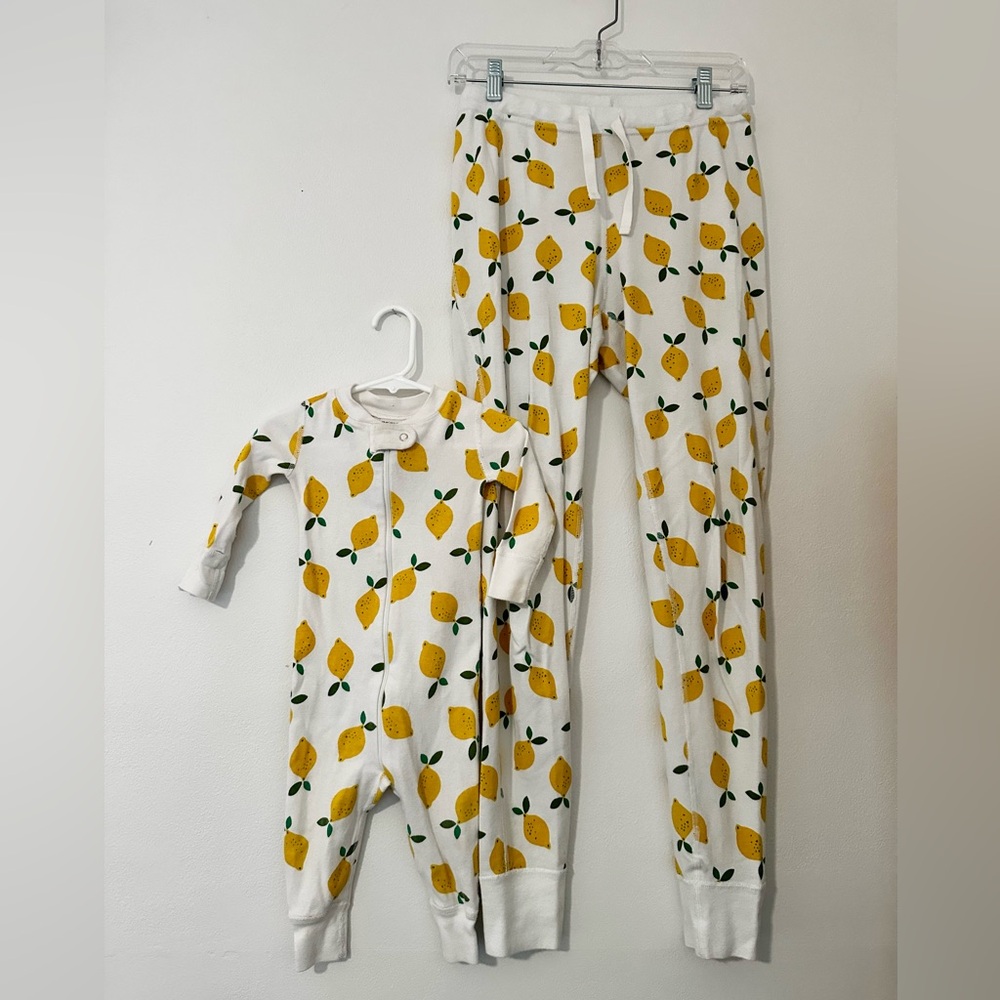 Mommy & Me Hanna Andersson Lemon Print Matching Pajamas